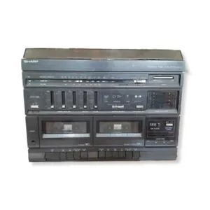 SHARP SG 45H Turntable 33 45rpm Stereo AM FM Radio Tape Eater REFURBISHED - Picture 1 of 7