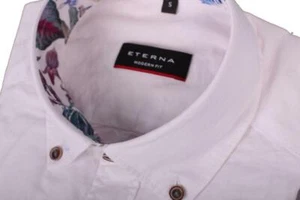 Eterna short Sleeve Shirt Modern Fit IN White - Picture 1 of 1