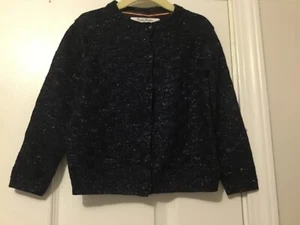 Brooks Brothers Kids Sparkly Navy Cardigan Size xs - Picture 1 of 3