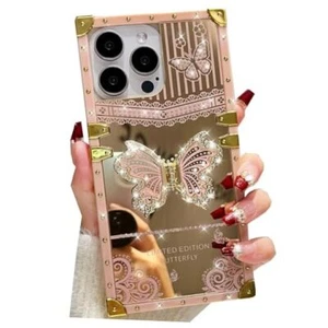 for iPhone 14 Pro Max Glitter Kickstand Case, Cute 3D Bling Sparkly Diamond - Picture 1 of 7