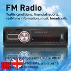 1 Din Audio Music Red LED Digital Bluetooth-Compatible Car Radio Audio AUX Input