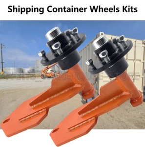 Pre-Assembly Shipping Container Mover Wheels (Orange) - Picture 1 of 3