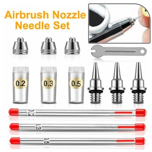 0.2/0.3/ 0.5mm Airbrush Nozzle Needle Replacement Part for Airbrushes - Bild 1 von 12