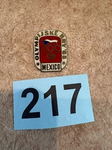 Mexiko Olympiade 1968 Tschechaslowakei Emaille Abzeichen - Bild 1 von 2