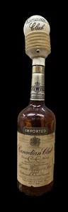 Canadian Club Empty Whisky Bottle Antique Hiram Walker Importers Vintage Tapper - Picture 1 of 4