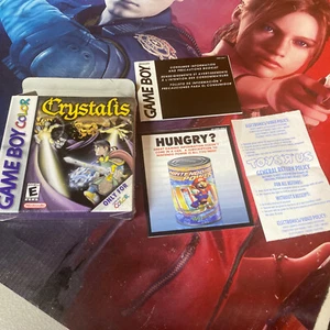 Crystalis autentico originale Nintendo Game Boy solo scatola a colori e inserti come nuovo - Foto 1 di 11