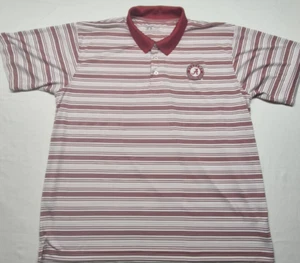 Polo de golf Alabama Crimson Tide para hombre rojo/blanco a rayas manga corta talla 2XL - Imagen 1 de 14