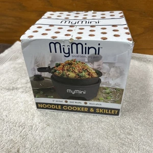 MY MINI NOODLE COOKER & SKILLET Blackberry 5" skillet 260 Watts Non-Stick ~NEW - Picture 1 of 7