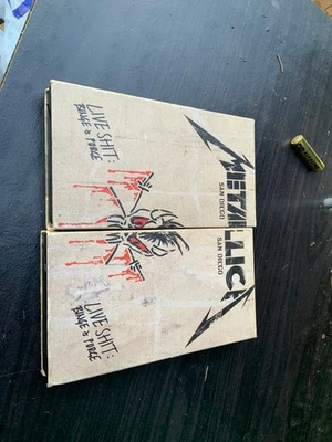 **VHS TAPES ONLY** Vintage Metallica Live Shit Binge And Purge 2 Video Set Lot - Image 1 of 4