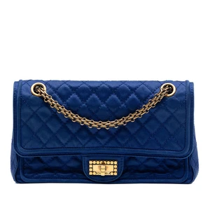 Chanel Matelassé Satin Reissue 2.55 Double rabat 225 - Afbeelding 1 van 7