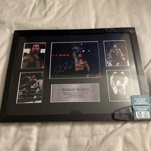 Roman Reigns A3 Framed Wrestling Printed Autograph Picture for WWE & WWF Fans - Picture 1 of 5