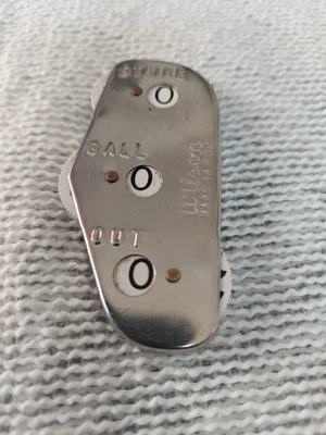 De colección Rawlings Árbitro Béisbol Contador Pelota Tachar Acero Inoxidable Clicker EE. UU. Foto 1 de 4