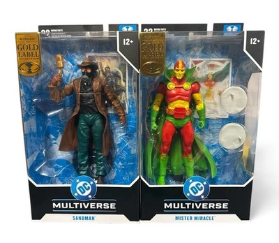 Figuras de acción McFarlane Toys DC Multiverse Gold Label Mister Miracle & Sandman✅ Foto 1 de 3