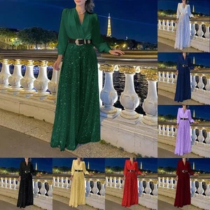 Trendiger Damen Jumpsuit mit weitem Bein, lockerer Passform und Pailletten für Stil - Bild 1 von 17