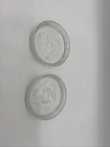 2 Sottobicchieri Starburst in vetro trasparente Nocciola Atlas - Foto 1 di 12