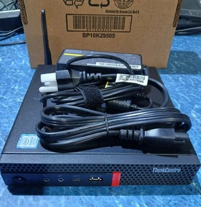 (1) Lenovo M720q tiny PC w/ Core i5-8500T, 16GB, 480GB SSD, W11P, 65W AC - Picture 1 of 8