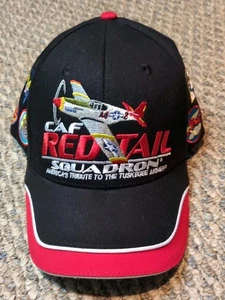 Red tail Squadron decorative baseball hat Adjustable back - Picture 1 of 6