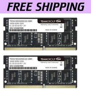 Elite 32GB DDR4 Laptop RAM Upgrade - 3200MHz 2x16GB SODIMM for Peak Performance - Picture 1 of 9