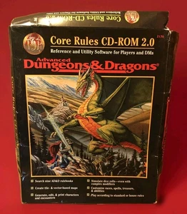 Advanced Dungeons & Dragons Core Rules CD-ROM 2.0 TSR Big Box - Picture 1 of 6