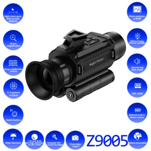 4K HD 8X Zoom Z9005 Professional Tactical Telescope IR 40MP Ponbos Monoculars - Picture 1 of 21