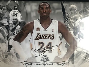 Kobe Bryant Lakers UDA autograph photo /lithograph MVP collage 2007-2008. 