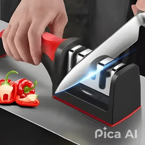 Kitchen 3/4-Segment Knife Sharpener Household Multi-Functional Hand-Held 3-4 - Picture 1 of 5