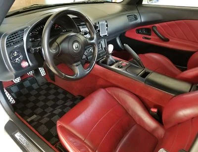 Alfombrillas extendidas P2M bandera a cuadros carrera para Honda S2000 S2K AP1 AP2 Foto 1 de 4