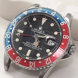 Rolex GMT Master 40 mm Cornino Guard Point orologio solo testa nera 1675 circa 1967 - Foto 1 di 12