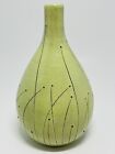 Vintage Diana Fayt Synergy Designs 8"" Vase grün ungarische Keramik