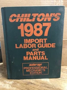 Used Chilton's 1987 Import Labor Guide And Parts Manual motor/age etc. - Picture 1 of 8