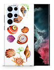 Case Cover For Samsung Galaxy|Watercoor Seashells Sketch Art