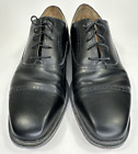 Rockport Black Leather Oxford Dress Shoes APM11411 Men Size 10.5 Wide Toe Cap
