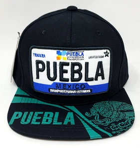 PUEBLA Snapback Cap Hat Mexico Mexican Eagle Aguila Flag Adult OSFM NWT - Picture 1 of 2