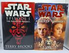 Livres à couverture rigide Star Wars Prequel Trilogy 1ère édition épisodes 1 & 2 (Lot de 2)