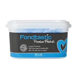 Fondtastic Blue Fondant 250G Cakes Cupcakes Cookies Modelling - Picture 1 of 3