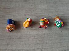 Lot de 4 figurines Kinder Surprise - Série Ski Bunnies - 1998