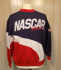 Sudadera para hombre vintage Chase Authentics Nascar roja blanca azul talla L - Imagen 1 de 4