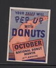 USA Advertising Stamp - National Doughnut Month "Pep up Sales with Doughnuts" MH