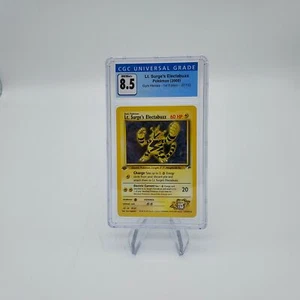 Pokemon Lt. Surge's Electabuzz Gym Heroes-1st Edition -27/132 CGC Near Mint+ 8.5 - Picture 1 of 2