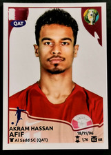 2019 PANINI Brazil Copa America STICKER #217 AKRAM HASSAN AFIF Brazil Edition