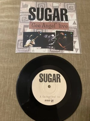 Sugar - Gee Angel (live)/Clownmaster (live) 7” Single (45 Vinyl) Promo - Image 1 of 2