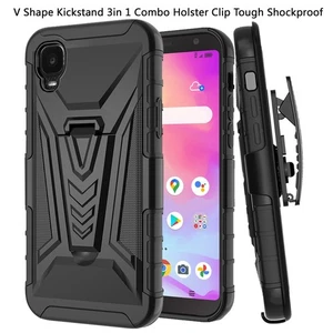 For TCL A3 Hybrid Rugged Belt Clip Holster TPU Heavy Duty Armor Stand Case Cover - Picture 1 of 7
