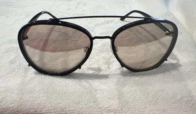 Armação de óculos de sol DONNA KARAN DO500S 010 57-17 135 tartaruga preta NOVO - Imagem 1 de 4