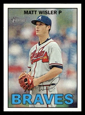 Matt Wisler 2016 Topps Heritage #98 Atlanta Braves - Image 1 of 2