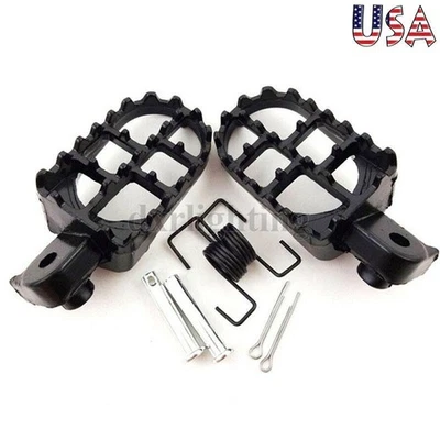 Reposapiés para moto de cross pedales estriberas almohadillas para Honda CR500R CR250R XR100R CT70 Foto 1 de 4