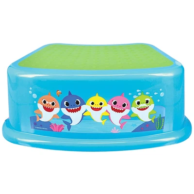Baby Shark Kids Step Stool, Potty Training, Non-Slip Bathroom Kitchen Blue - Image 1 of 3