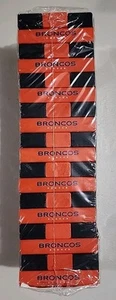 NFL Denver Broncos Table Top Stackers Wood Block Jenga Game - Picture 1 of 6