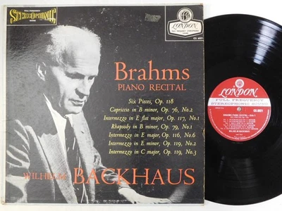 WILHELM BACKHAUS Brahms Piano Recital LONDON LP CS 6021 # Foto 1 de 4