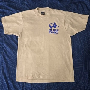 Vintage Surf Ohio 1986 Hocking Masters Shirt Athens OU Screen Stars 80s - Picture 1 of 9