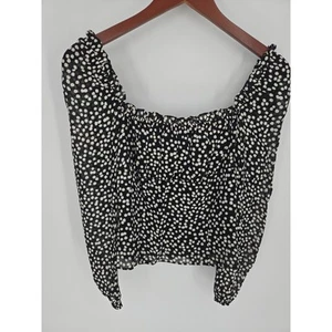 Reformation Bacio Top Perlen Bluse mit eckigem Ausschnitt Damen 4 - Bild 1 von 12